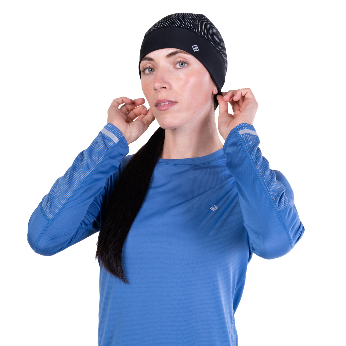 Ronhill Unisex Reflect Beanie Hat (Black/Reflect)