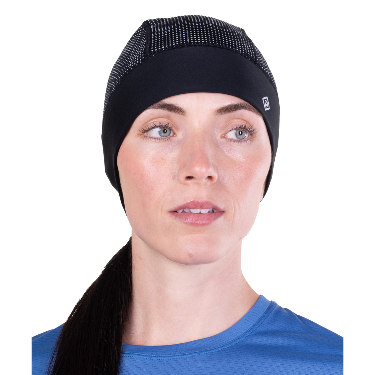 Ronhill Unisex Reflect Beanie Hat (Black/Reflect)
