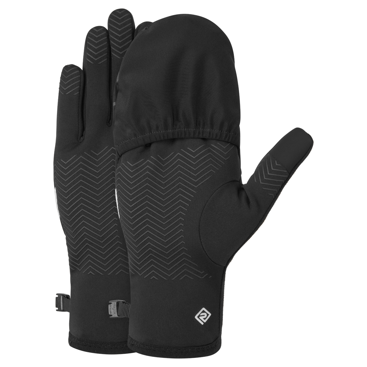 Ronhill Unisex Wind-Block Convertible Glove All Black R009 RH-008202