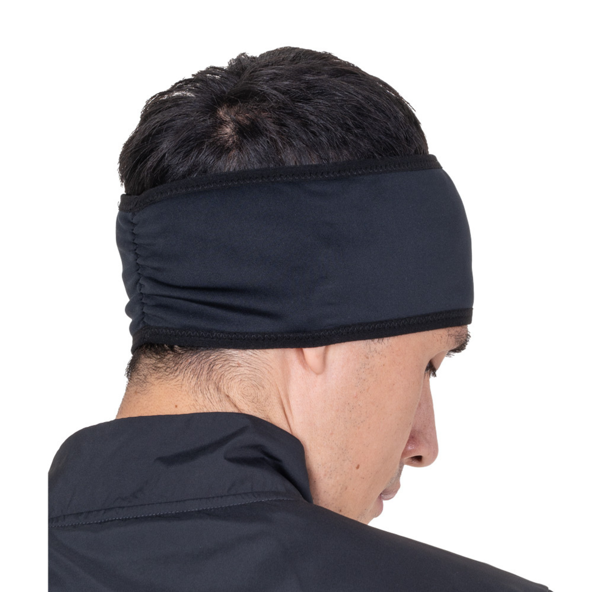 Ronhill Unisex Wind-Block Headband (All Black)