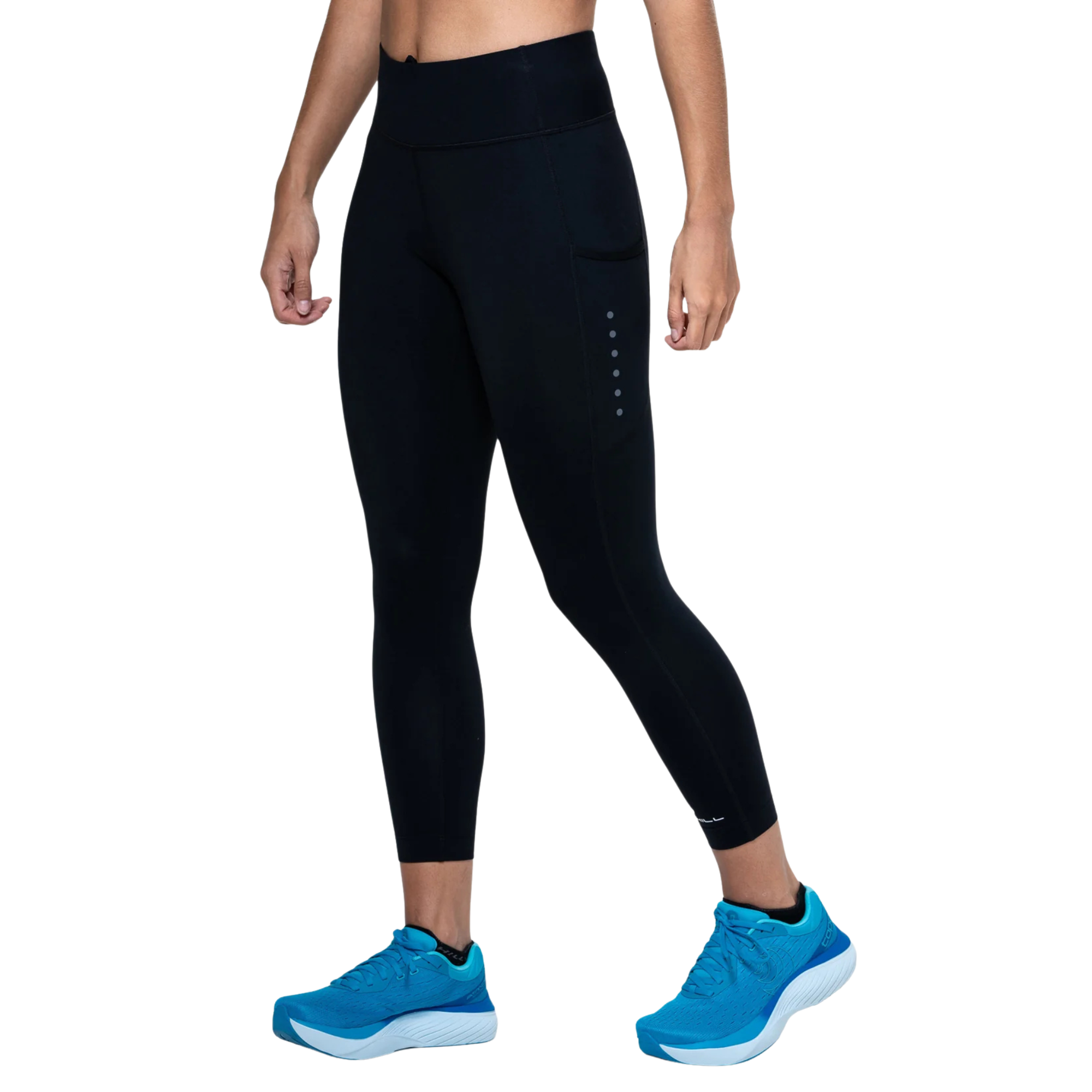 Ronhill Women's Core Crop Tights (Black/Bright White)