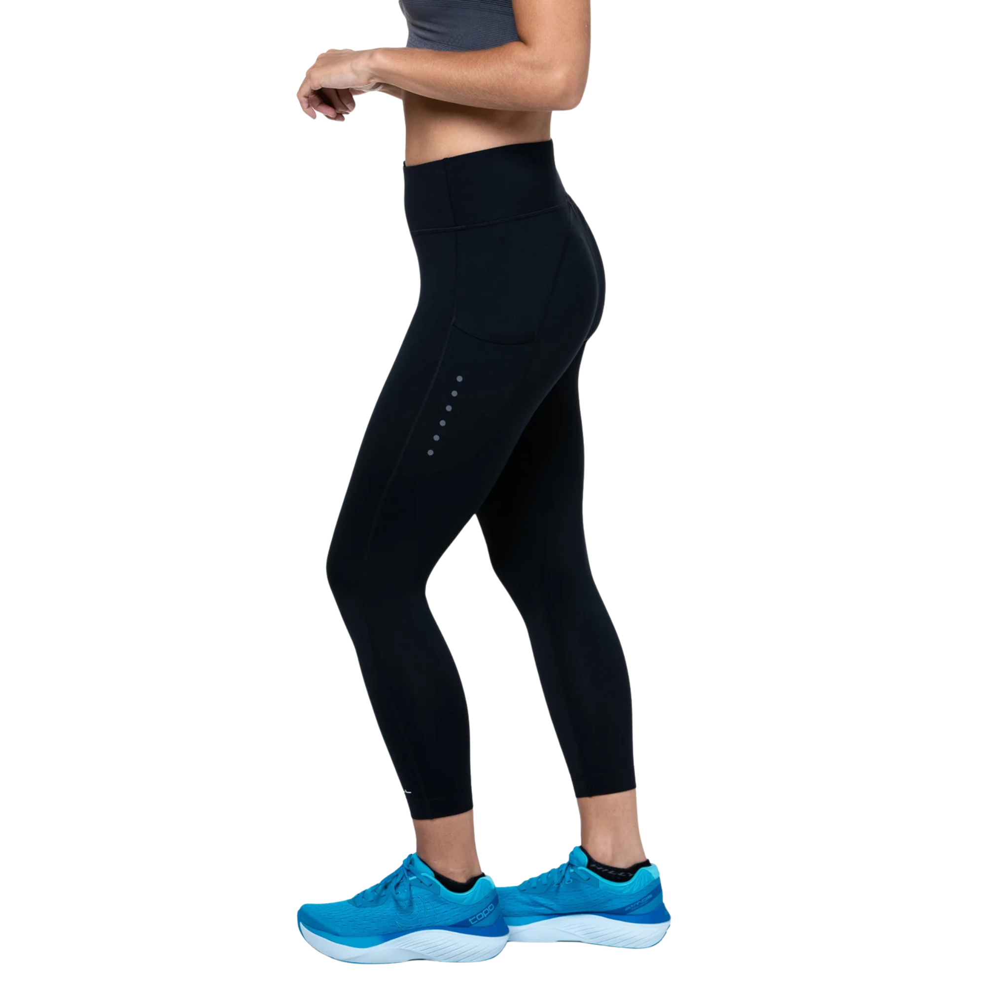 Ronhill Women's Core Crop Tights (Black/Bright White)