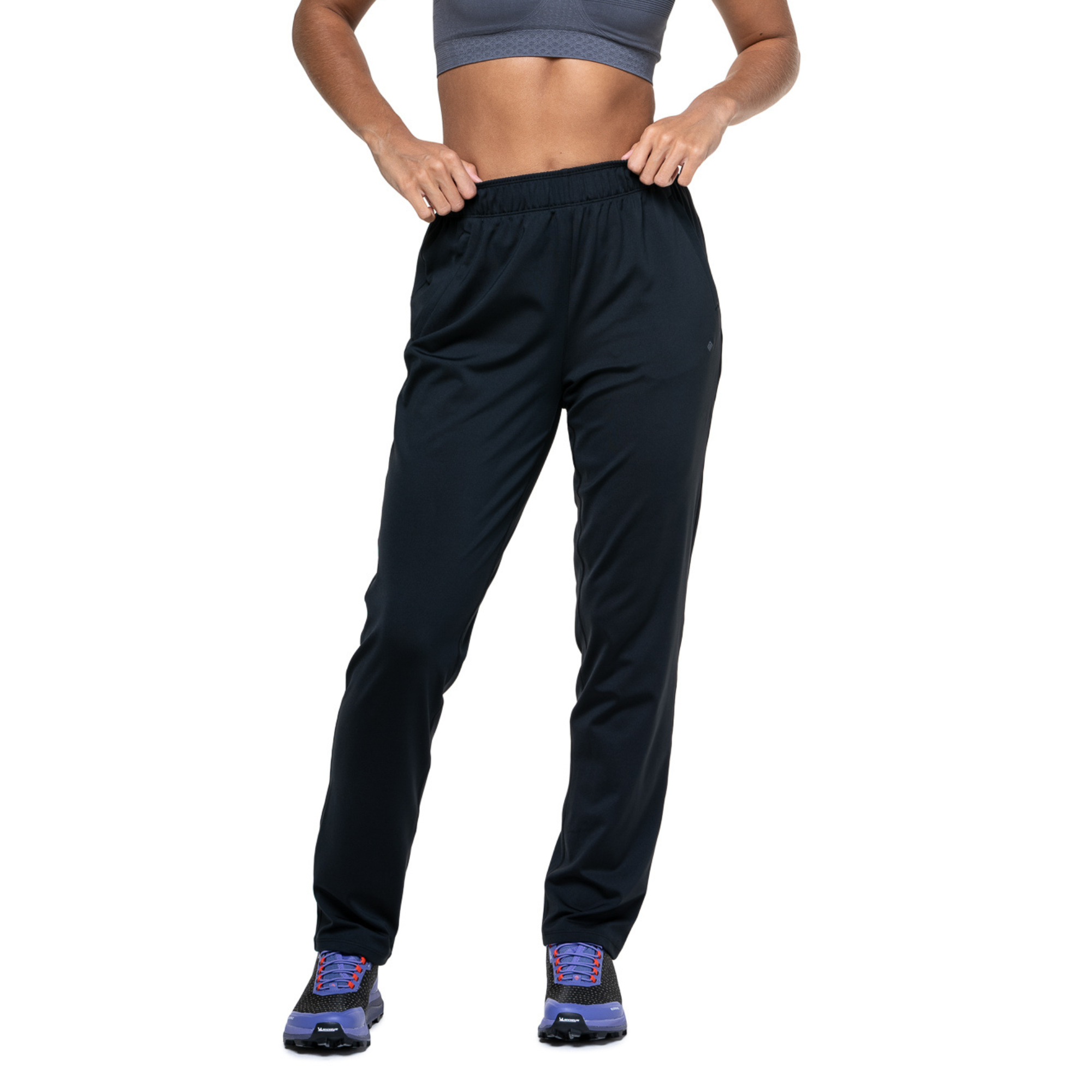 Ronhill Women's Core Slim Fit Trackster Trousers (All Black)