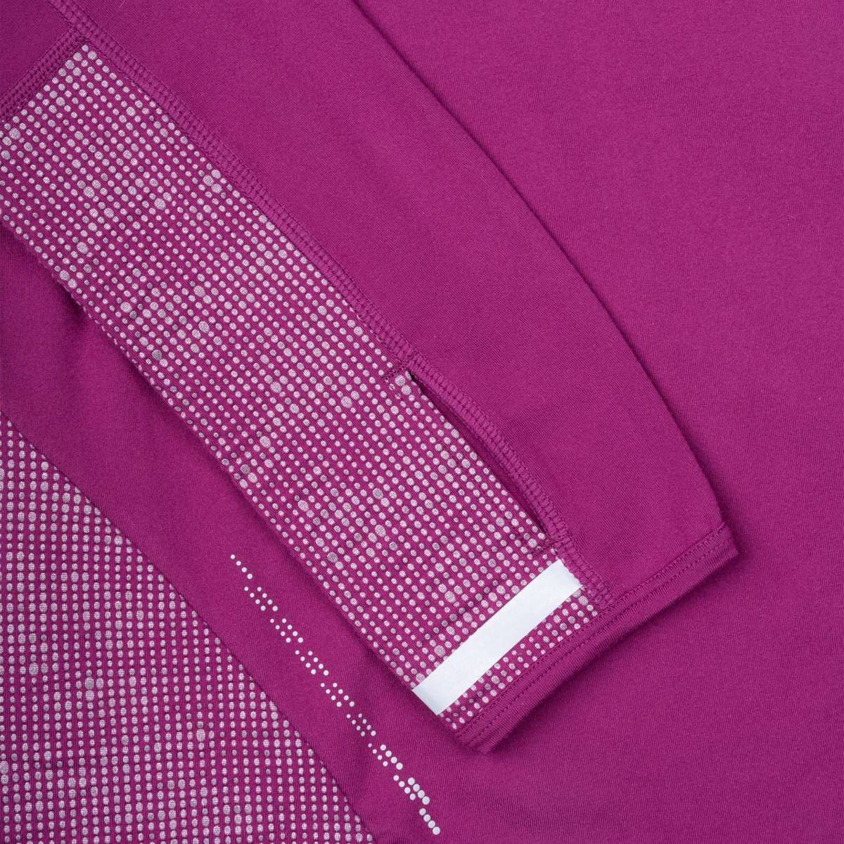Ronhill Women's Tech Reflect Half Zip Base Layer Top (Blackcurrant/Reflect)