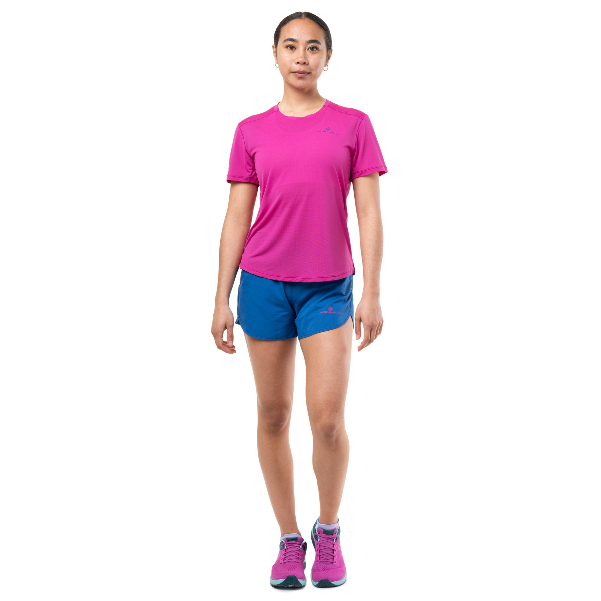 Ronhill Women's Tech Short Sleeve Technical Tee (Exuberance/Classic Blue)