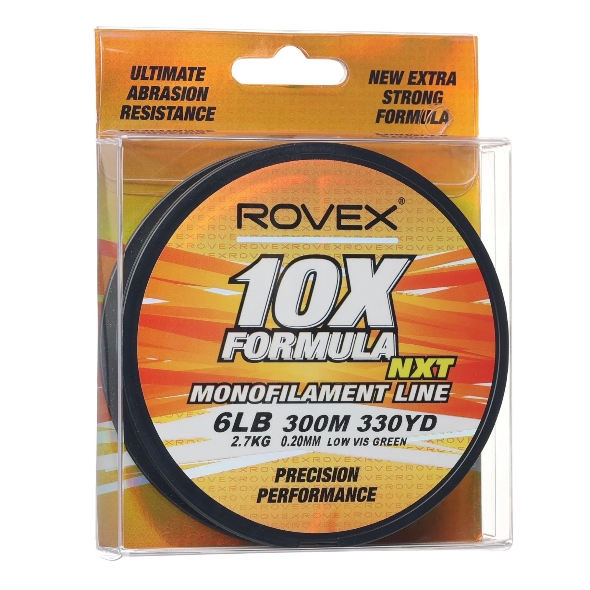 Rovex 10X Formula Mono Monofilament Line 300m 6lbs 0.20mm Green JW32051