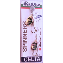 Load image into Gallery viewer, Rublex Celta Spinner (Size 2/3.5g/45mm)(2 Pack)(Silver/Green)