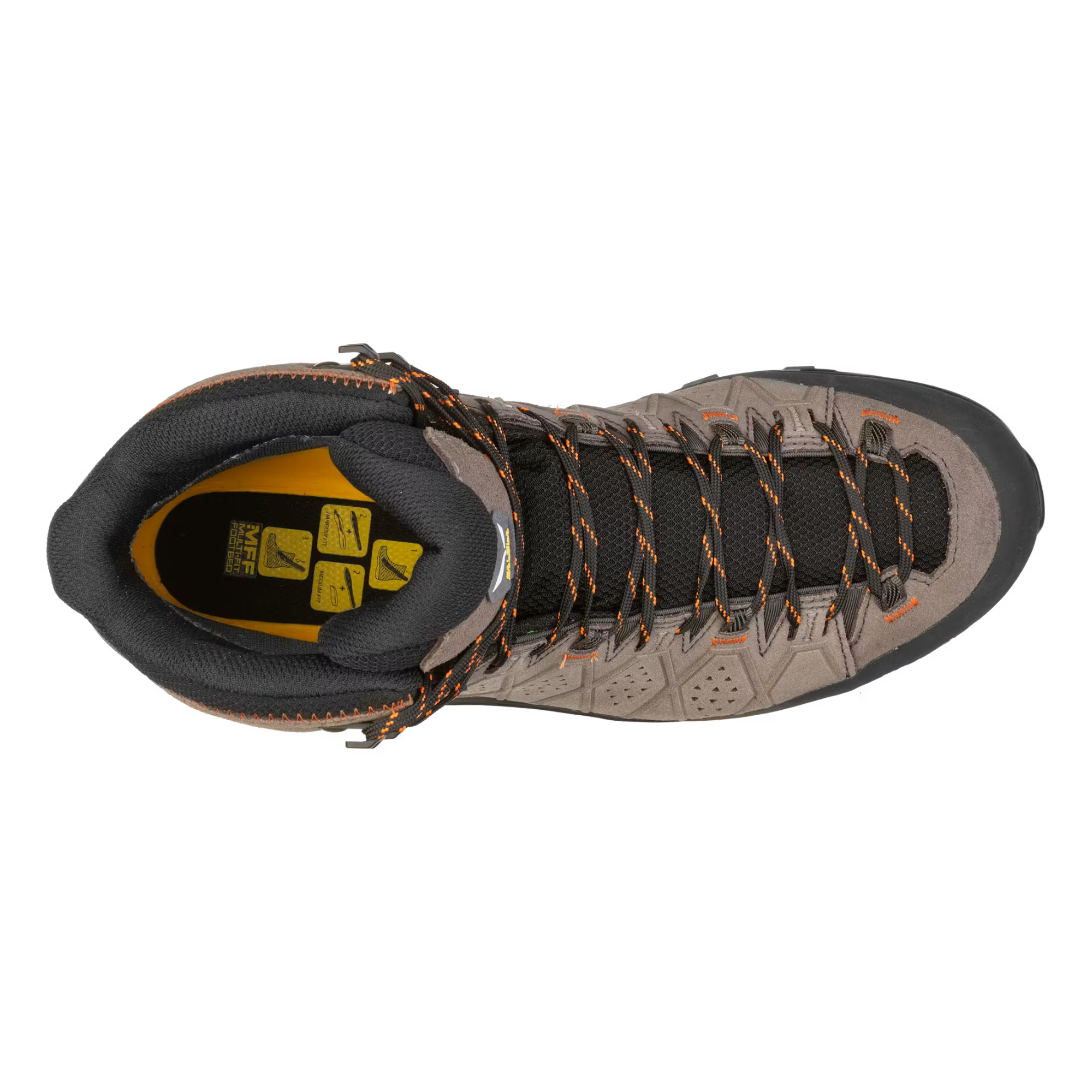 Salewa Men's Alp Trainer 2 Gore-Tex Mid Trail Boots (Wallnut/Fluo Orange)