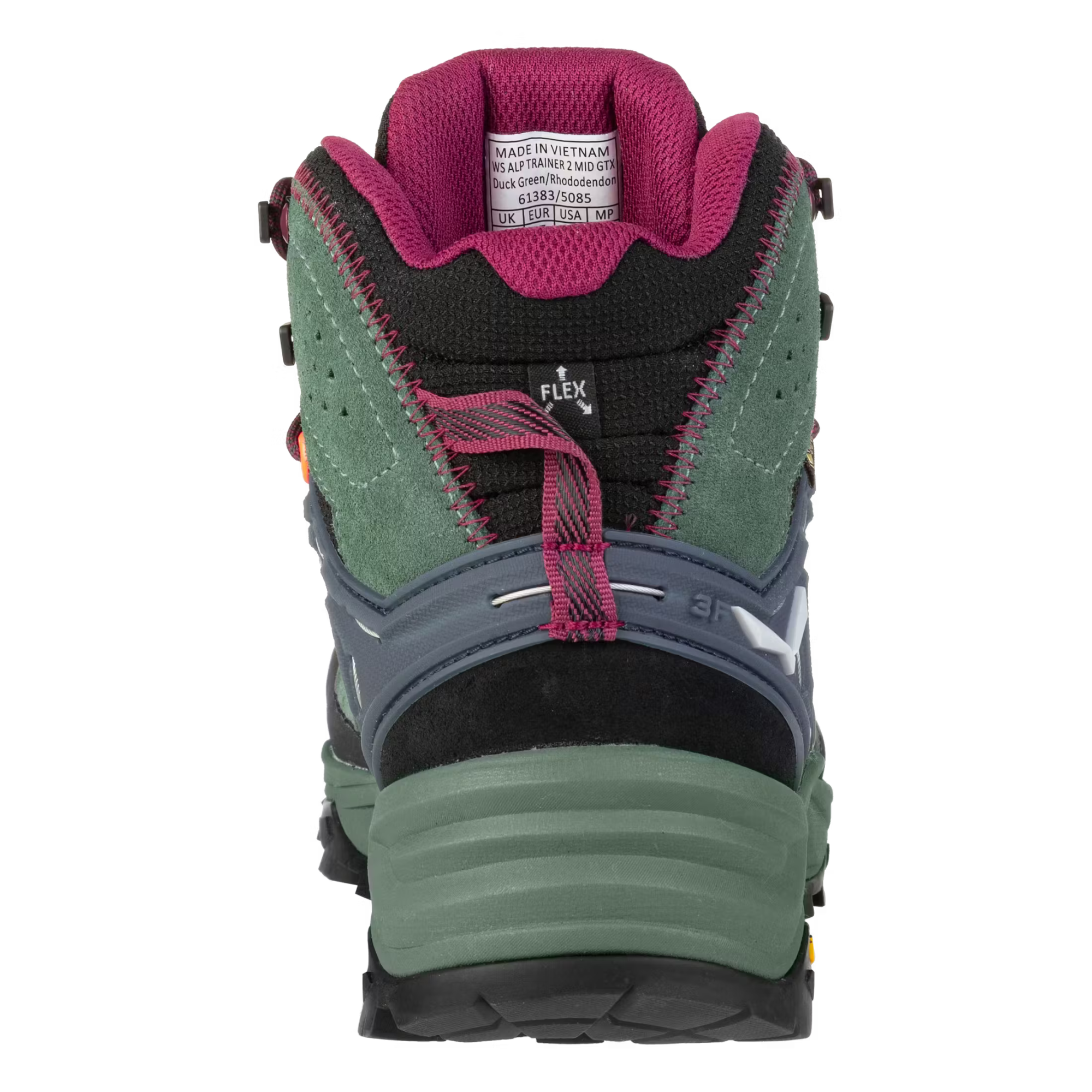 Salewa Women's Alp Trainer 2 Gore-Tex Mid Trail Boots (Duck Green/Rhododendon)