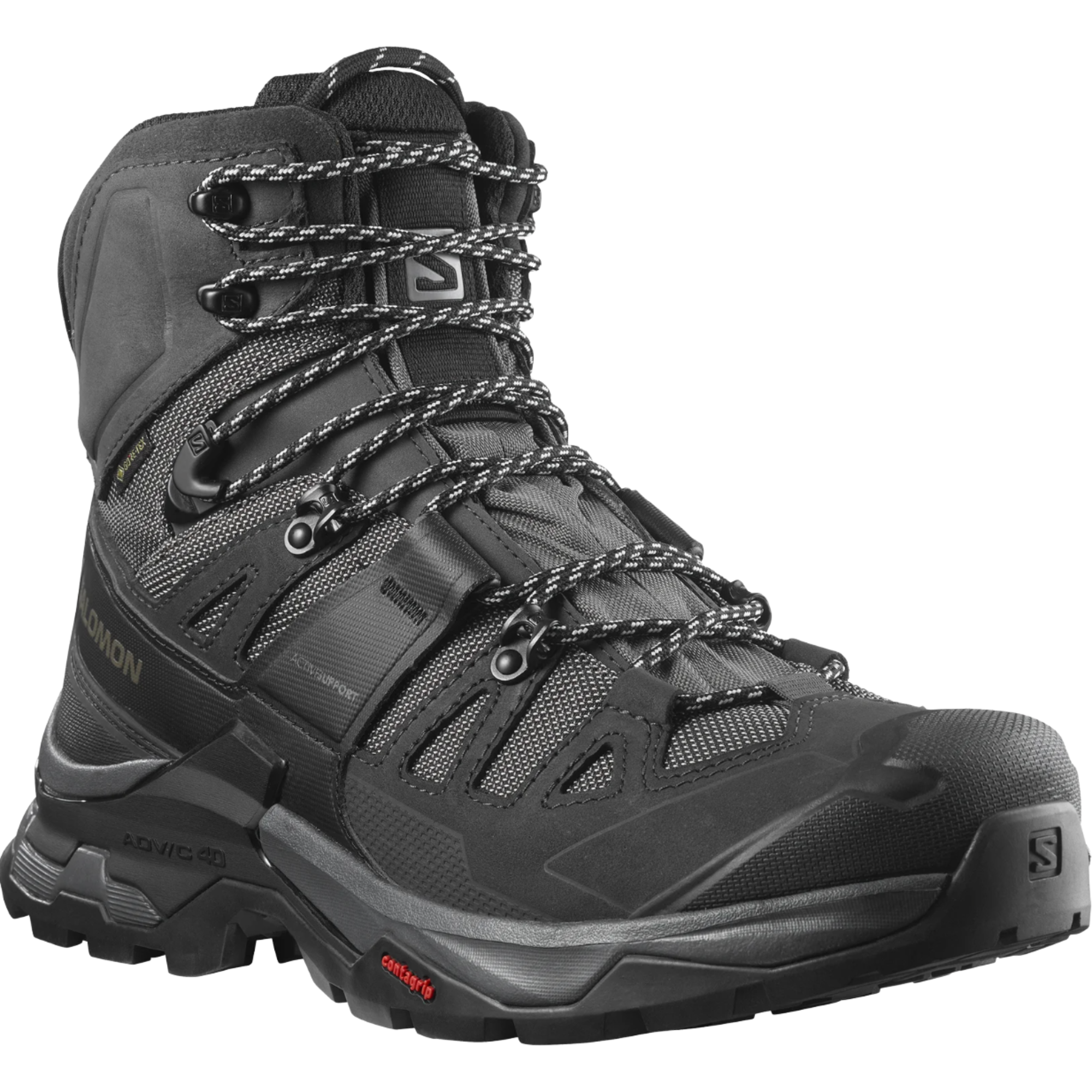 Salomon Men's Quest 4 Gore-Tex Hillwalking Boots (Magnet/Black/Quarry)