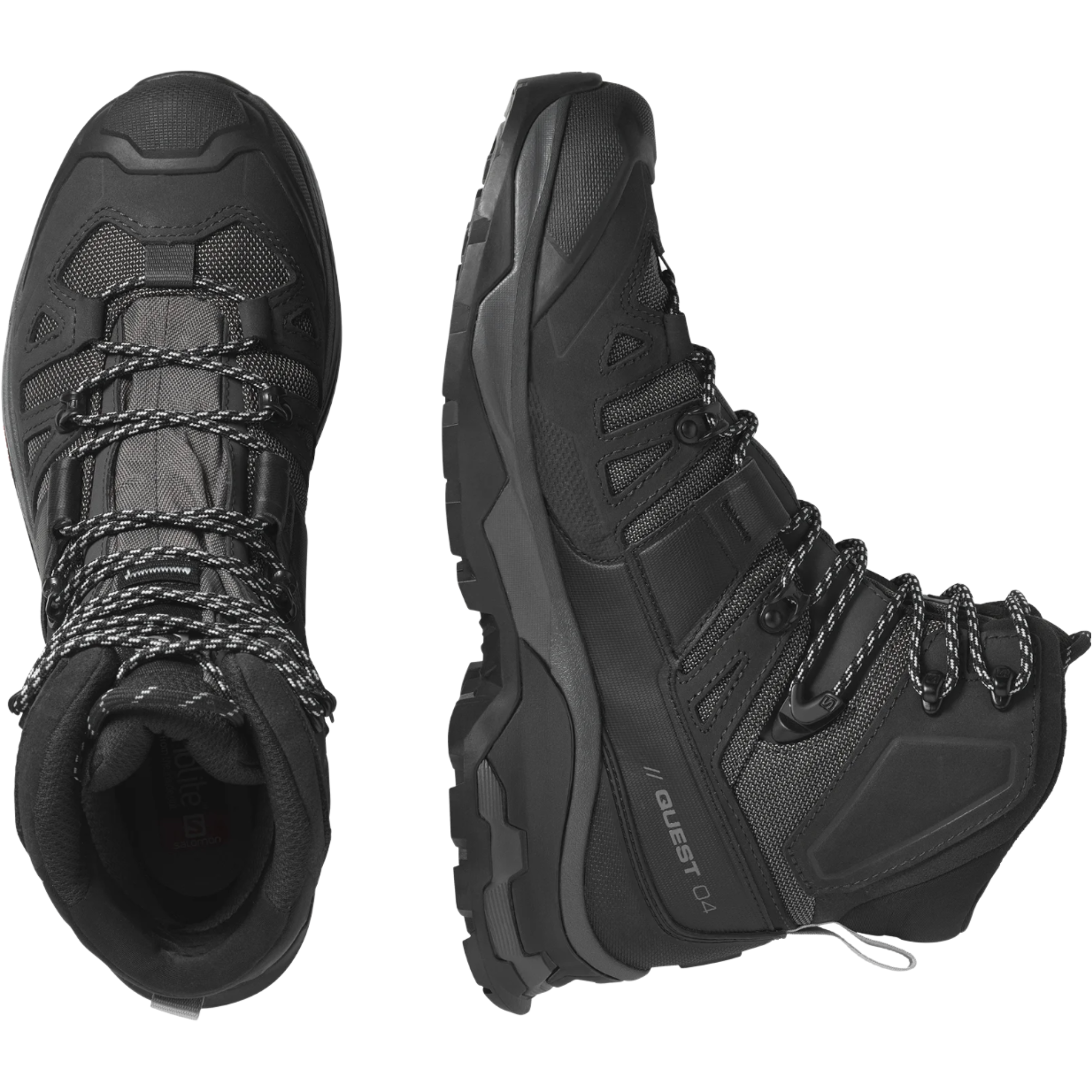 Salomon Men's Quest 4 Gore-Tex Hillwalking Boots (Magnet/Black/Quarry)