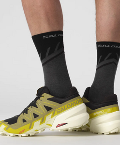 Salomon Men's Speedcross 6 Trail Running Shoes (Black/Cress Green/Transparent Yellow)