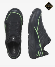 Load image into Gallery viewer, Salomon Men&#39;s Thundercross Gore-Tex Trail Running Shoes (Black/Green Gecko)
