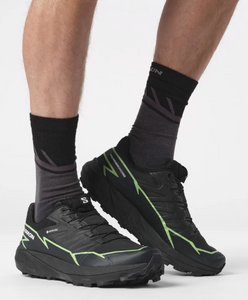 Salomon Men's Thundercross Gore-Tex Trail Running Shoes (Black/Green Gecko)