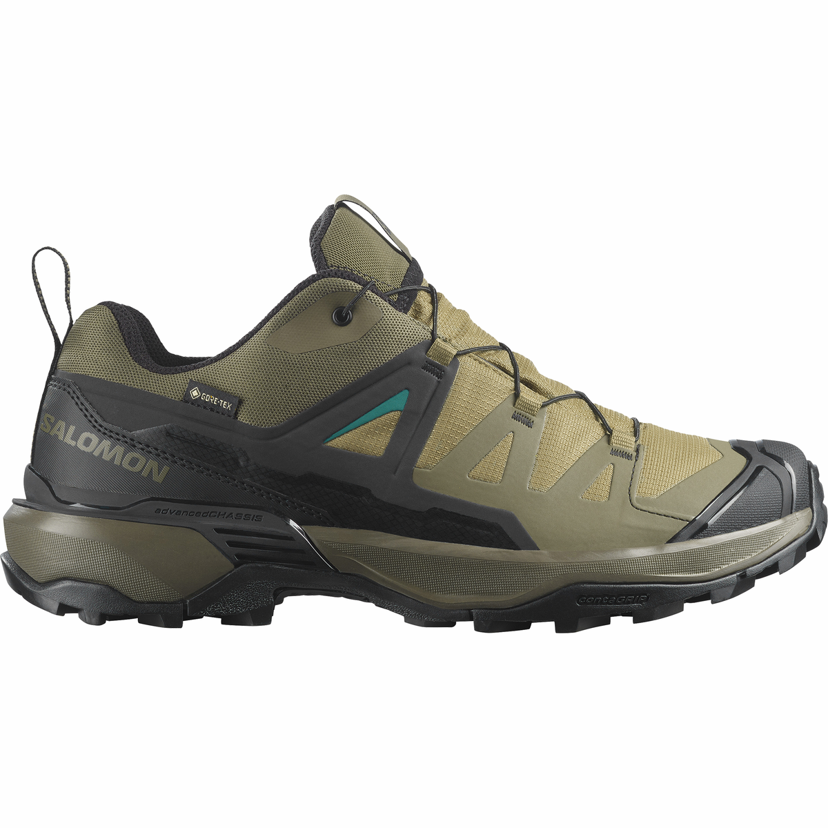 Salomon Men's X Ultra 360 Gore-Tex Trail Shoes (Olive Night/Black/Martini Olive)