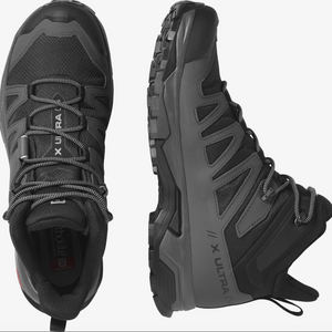 Salomon Men's X Ultra 4 Gore-Tex Mid Trail Boots (Black/Magnet/Pearl Blue)
