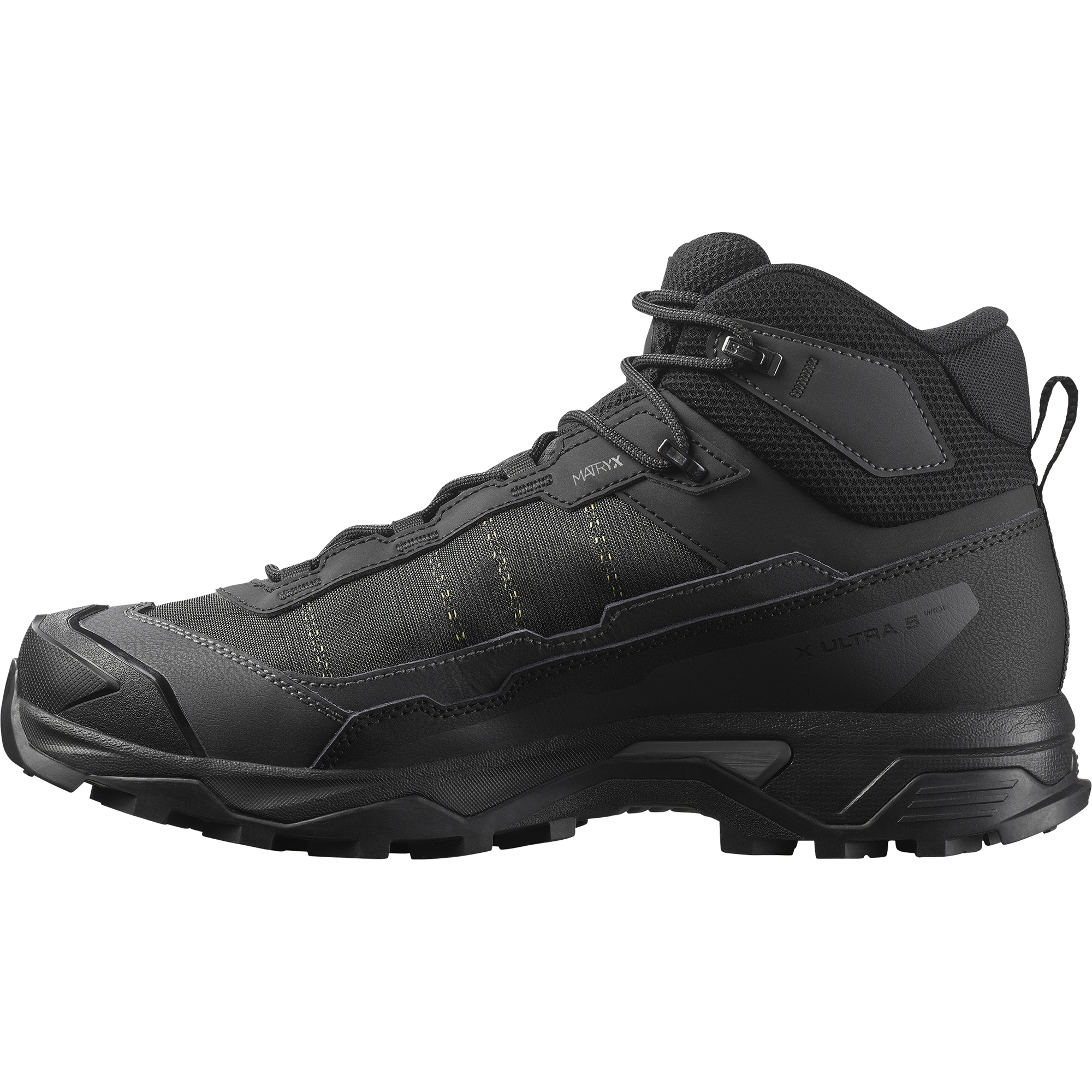 Salomon Men's X Ultra 5 Gore-Tex Wide Fit Mid Trail Boots (Black/Asphalt/Castlerock)