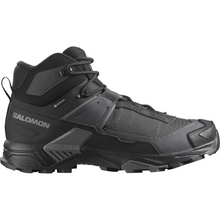 Load image into Gallery viewer, Salomon Men's X Ultra 5 Gore-Tex Mid Trail Boots - WIDE FIT (Black/Asphalt/Castlerock)