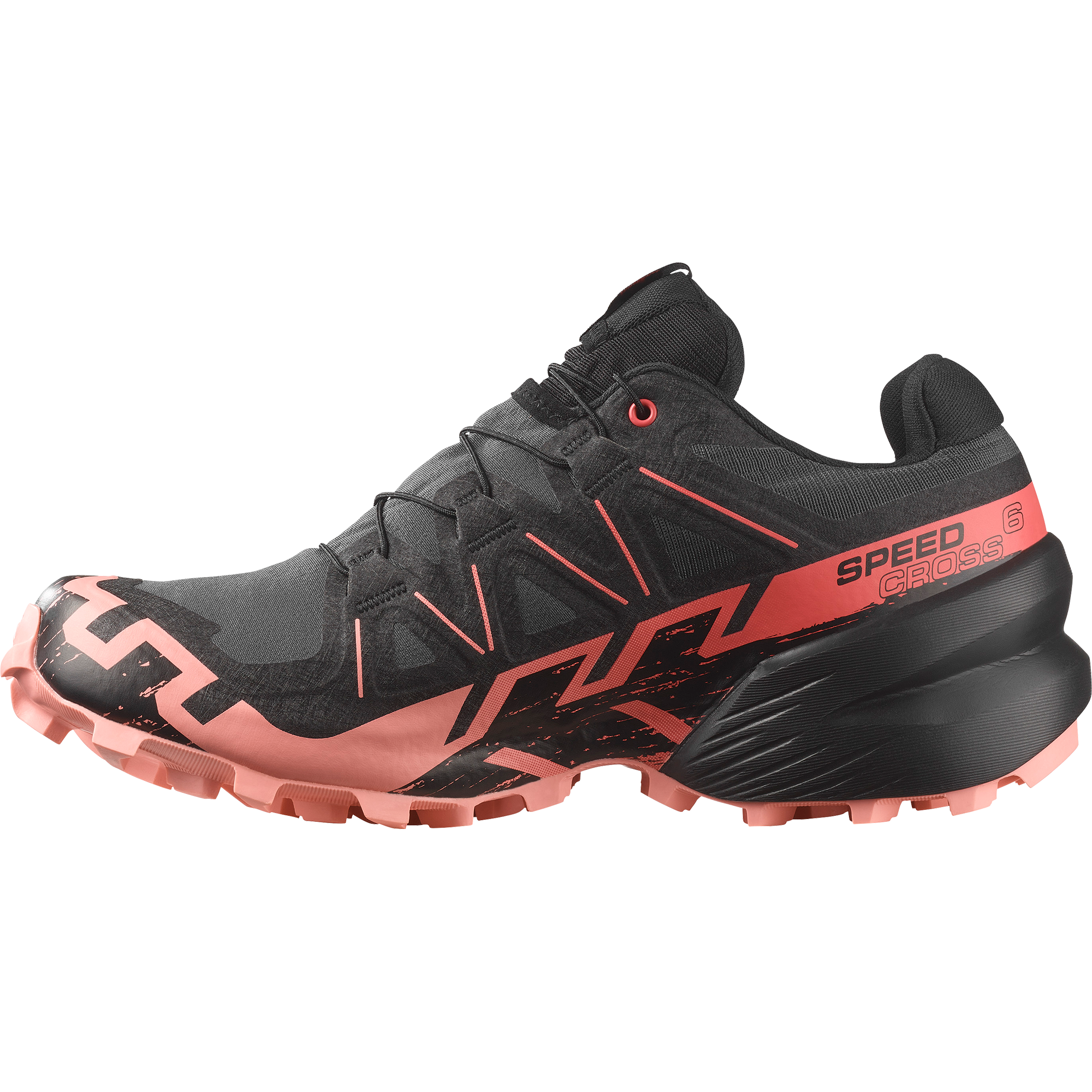 Salomon Women's Speedcross 6 Gore-Tex Trail Running Shoes (Nine Iron/Black/Flamingo Pink)