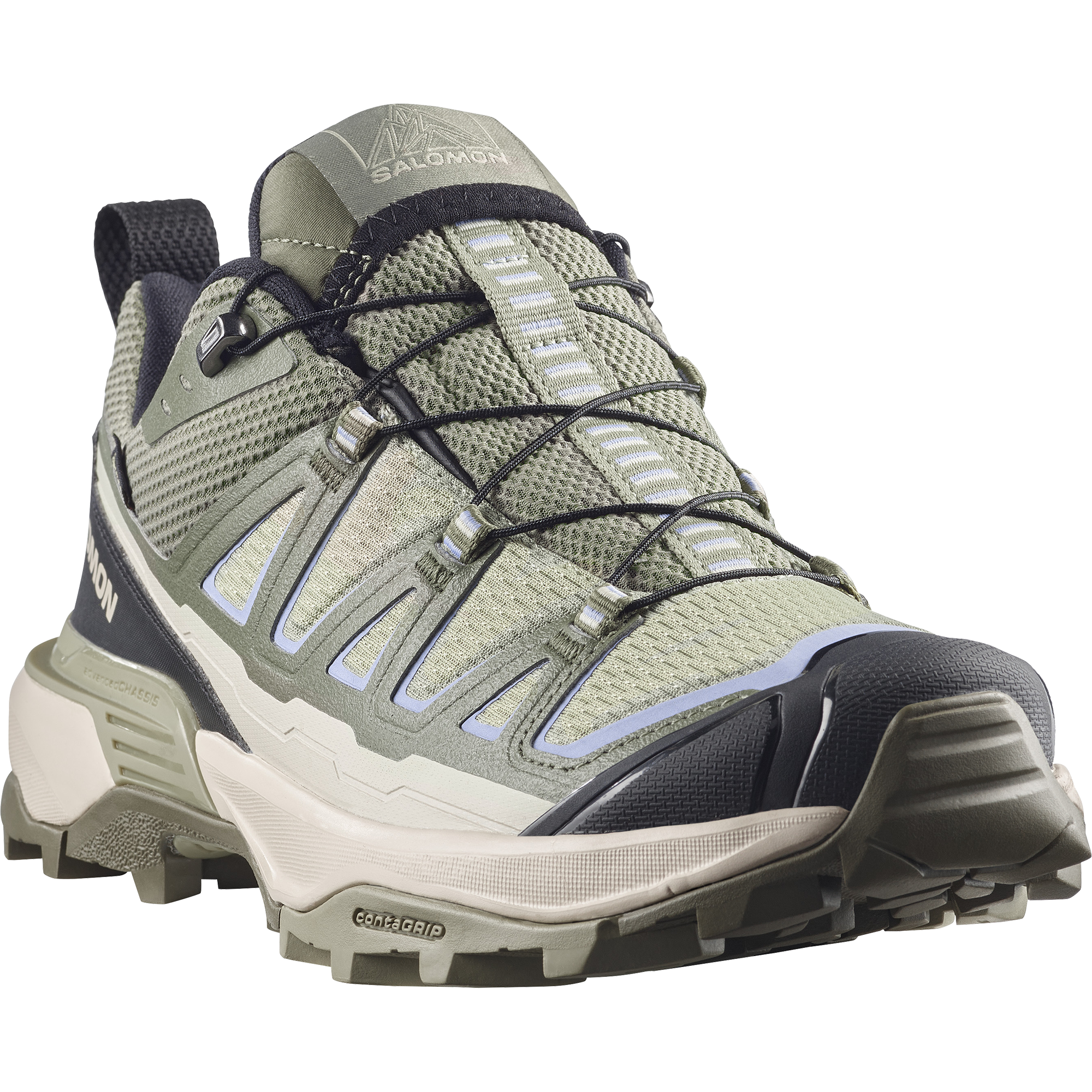 Salomon Women's X Ultra 360 Edge Gore-Tex Trail Shoes (Tea/Deep Lichen Green)