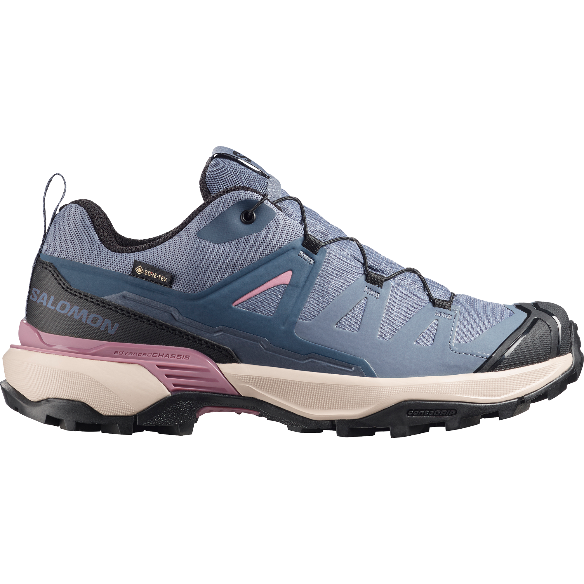 Salomon Women's X Ultra 360 Gore-Tex Trail Shoes (Spellbound/Grisaille/Dusky Orchid)