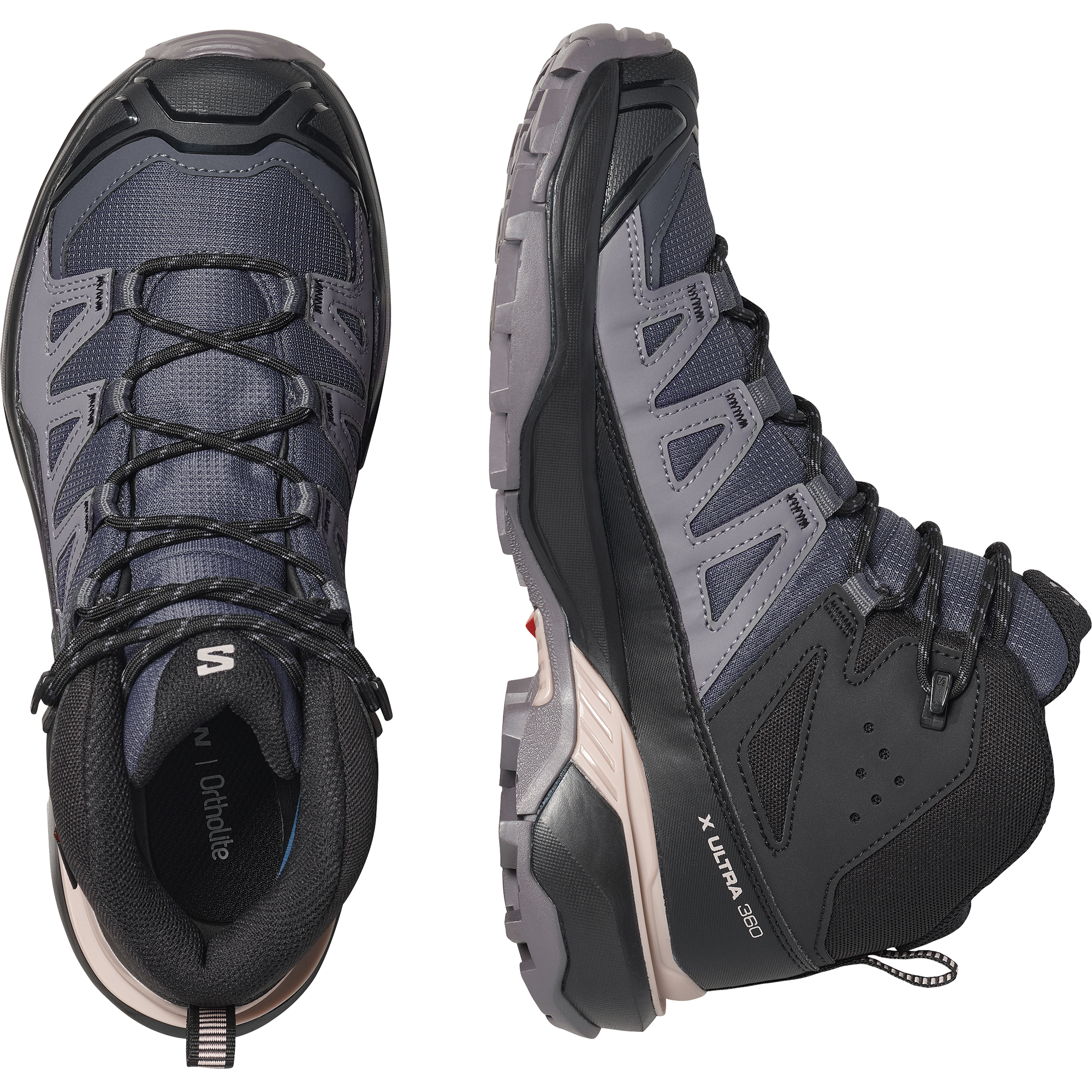 Salomon Women's X Ultra 360 Gore-Tex Mid Trail Boots (Nine Iron/Excalibur)