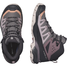Load image into Gallery viewer, Salomon Women's X Ultra 360 Gore-Tex Mid Trail Boots (Plum Kitten/Phantom/Cork)