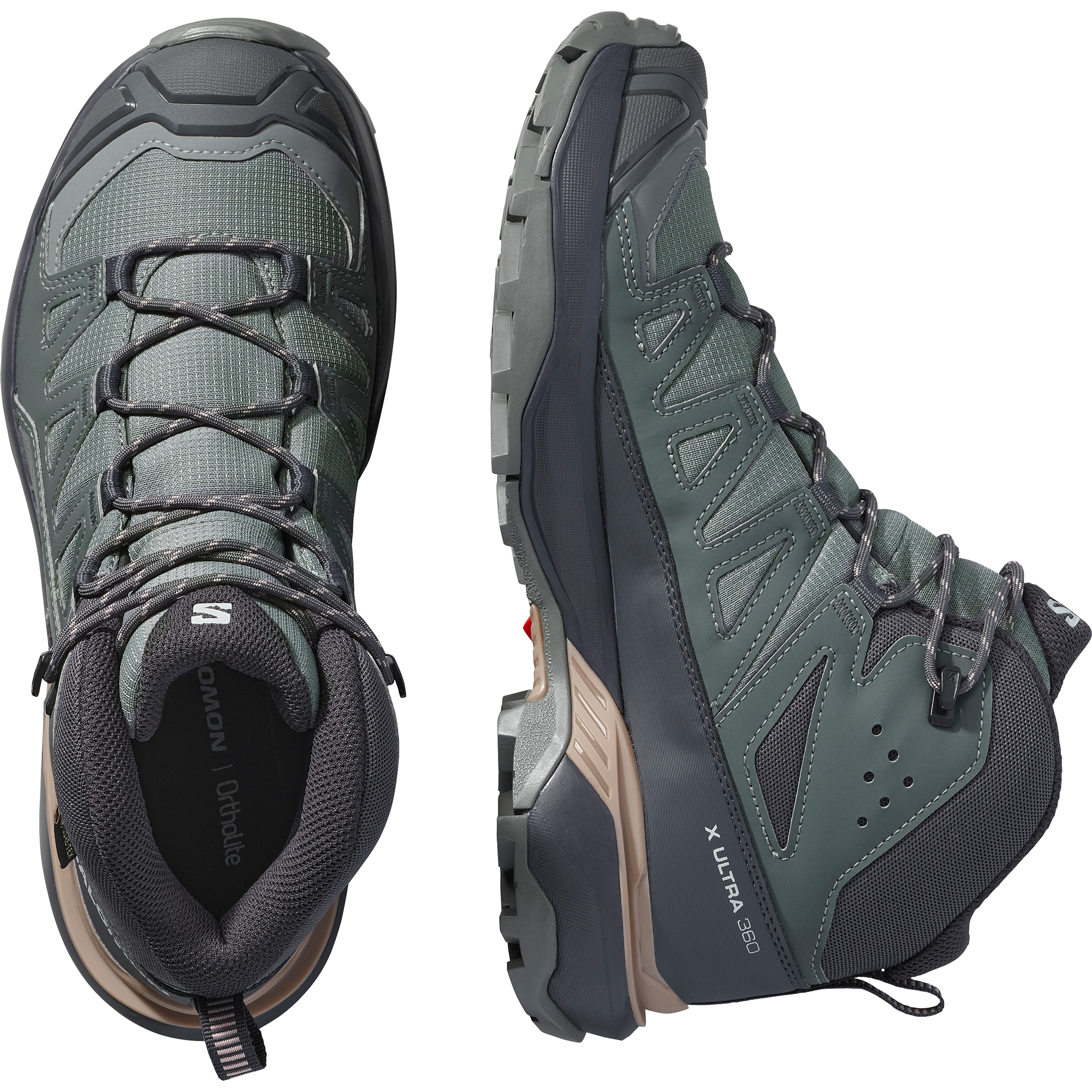 Salomon Women's X Ultra 360 Gore-Tex Mid Trail Boots (Sedona Sage/Urban Chic/Etherea)