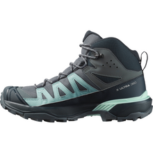 Load image into Gallery viewer, Salomon Women's X Ultra 360 Gore-Tex Mid Trail Boots (Turbulence/Carbon/Tourmaline)