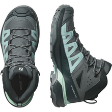 Load image into Gallery viewer, Salomon Women's X Ultra 360 Gore-Tex Mid Trail Boots (Turbulence/Carbon/Tourmaline)