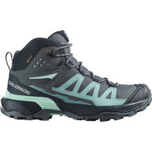 Load image into Gallery viewer, Salomon Women's X Ultra 360 Gore-Tex Mid Trail Boots (Turbulence/Carbon/Tourmaline)