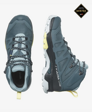 Load image into Gallery viewer, Salomon Women&#39;s X Ultra 4 Gore-Tex Mid Trail Boots (Stargazer/Carbon/Stone Blue)
