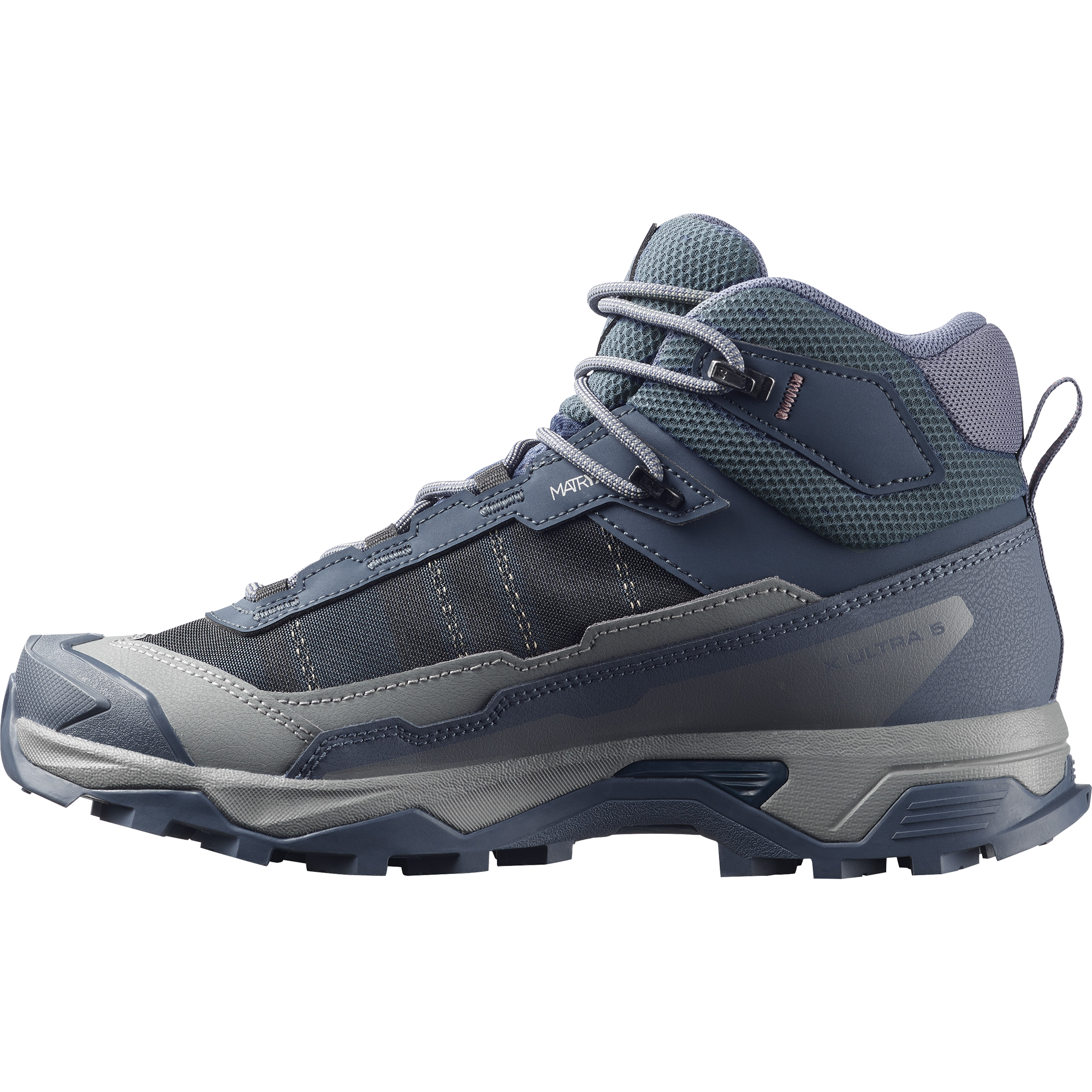Salomon Women's X Ultra 5 Gore-Tex Mid Trail Boots (Spellbound/Monument/Dusky Orchid)