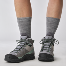 Load image into Gallery viewer, Salomon Unisex X Ultra Access Merino Blend Socks - 2 Pair Pack (Crew Length)(Anthracite/Black)