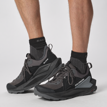 Load image into Gallery viewer, Salomon Unisex X Ultra Access Merino Blend Socks - 2 Pair Pack (Quarter Length)(Anthracite/Black)