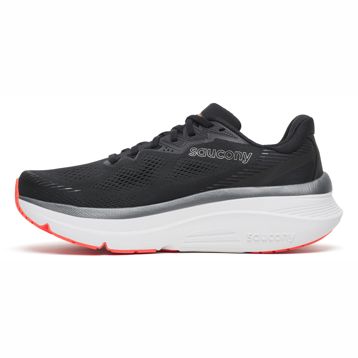 Saucony Men's Guide 19 Running Shoes (Black/Vizired)