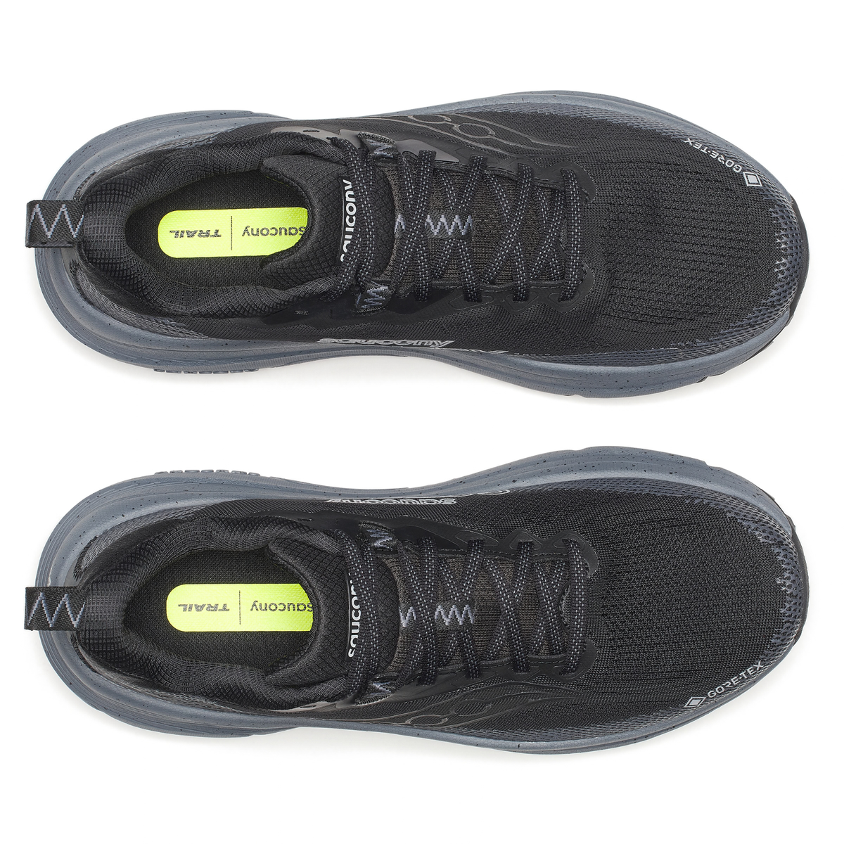 Saucony Men's Guide Trail Gore-Tex Trail Running Shoes (Black/Gunmetal)