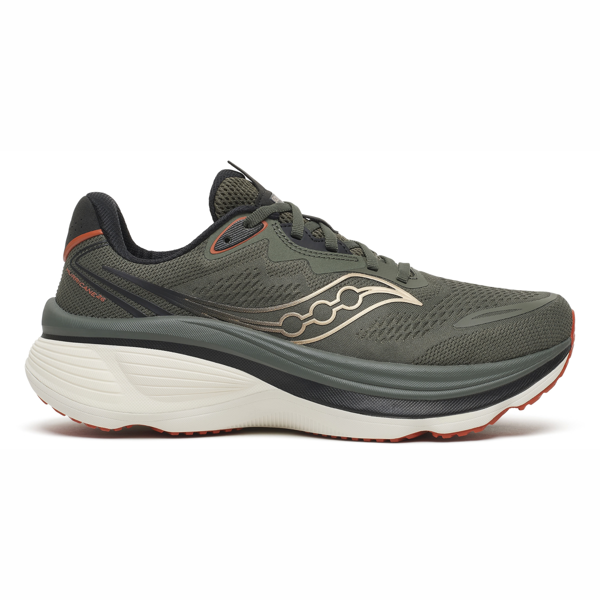 Saucony Men's Hurricane 26 Running Shoes (Fatigue/Black)
