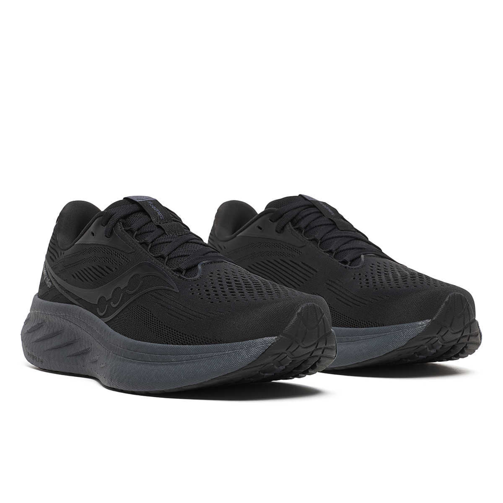 Saucony Men's Ride 18 Running Shoes (Black/Shadow)