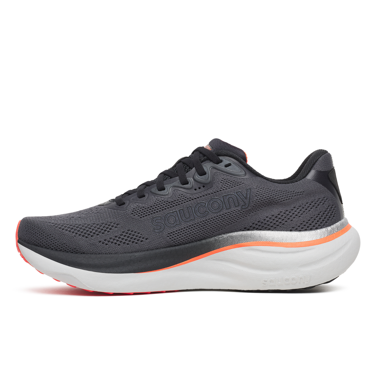 Saucony Men's Ride 19 Running Shoes Carbon Black 1007 S21055