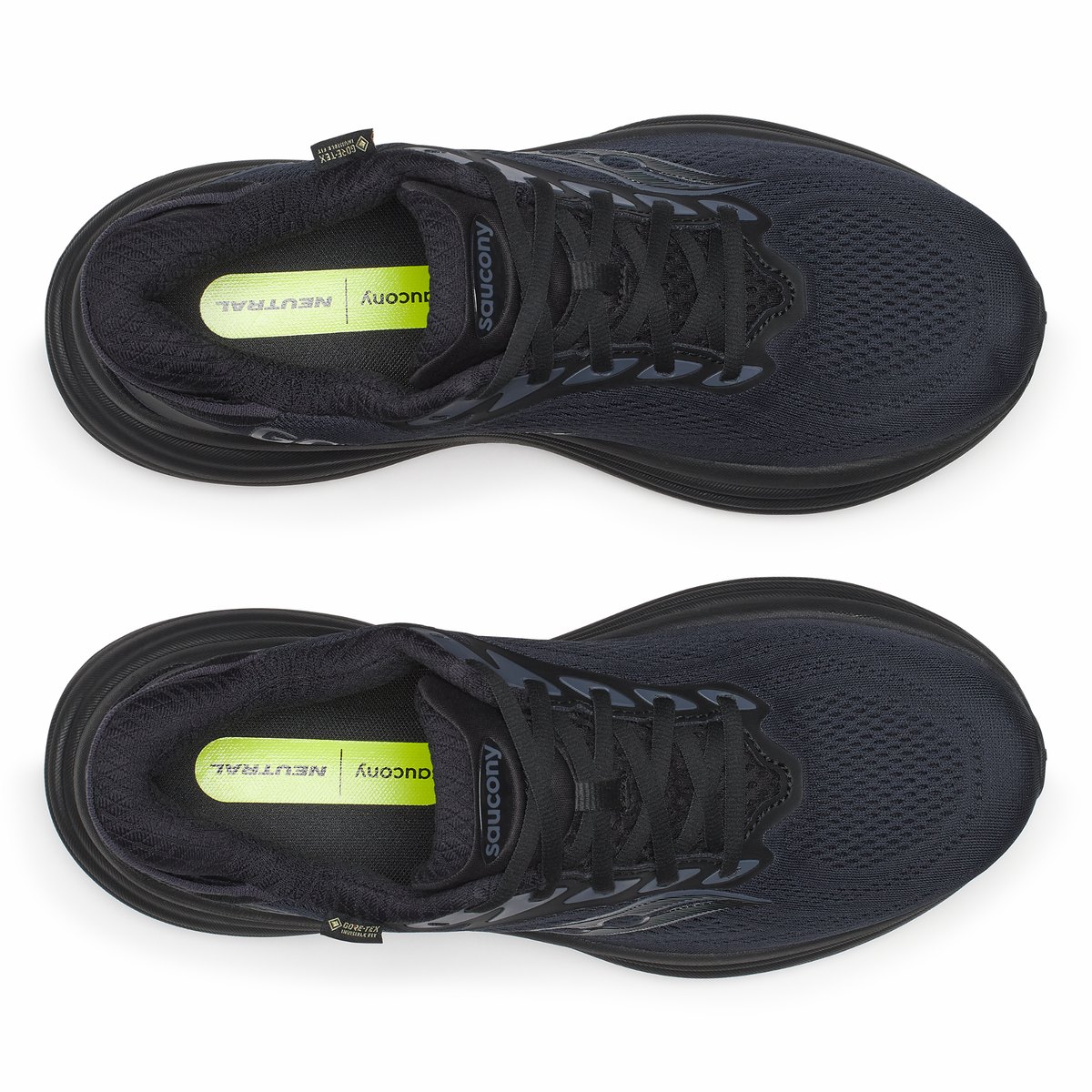 Saucony Men's Triumph 24 Gore-Tex Running Shoes (Triple Black)