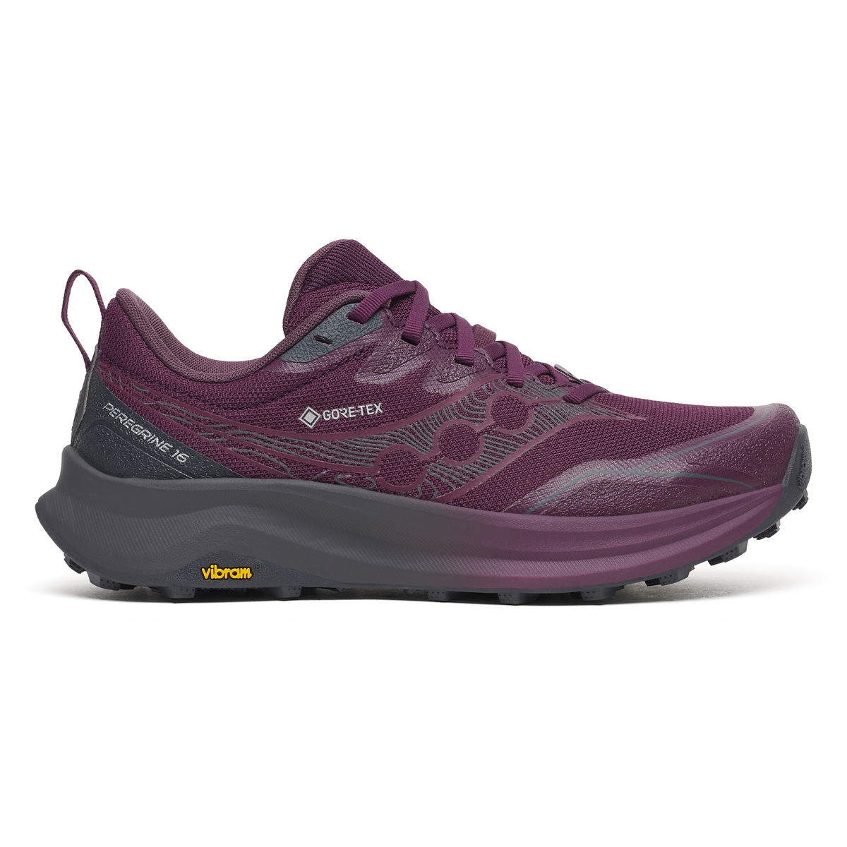 Saucony Women's Peregrine 16 Gore-Tex Trail Running Shoes (Eggplant/Ebony)