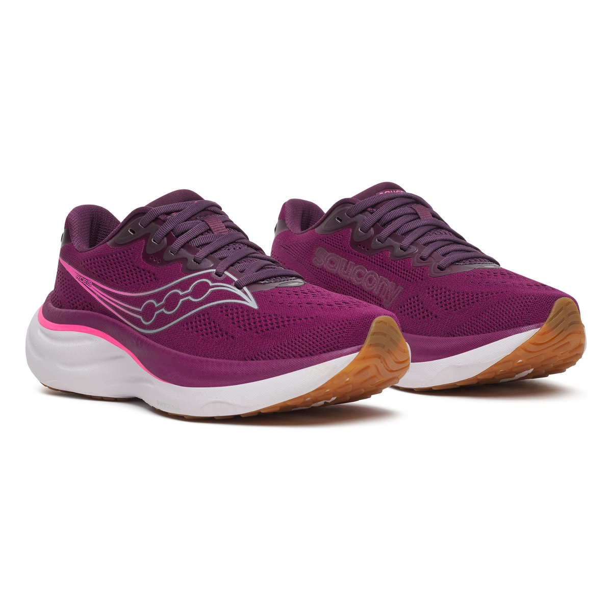 Saucony Women's Ride 19 Running Shoes (Plum/Eggplant)