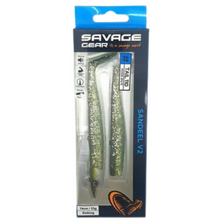 Load image into Gallery viewer, Savage Gear Sandeel V2 2+1 Lure (14cm/Sinking/33g)(Green Silver)