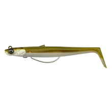 Load image into Gallery viewer, Savage Gear Sandeel V2 Weedless 2+1 Lure (13cm/Sinking/33g)(Khaki)