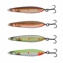 Load image into Gallery viewer, Savage Gear Seeker Intense Strike Point (ISP) Metal Lure (10cm/Sinking/28g)(Fluo Red/Black)