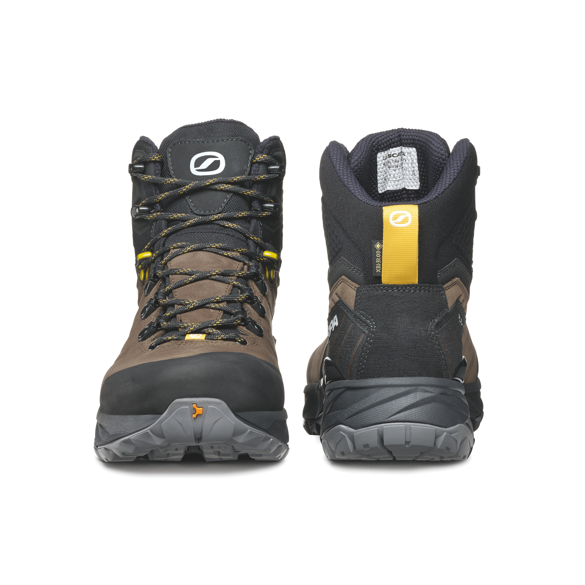 Scarpa Men's Rush Trek Pro Gore-Tex Hillwalking Boots (Volcano/Mustard)