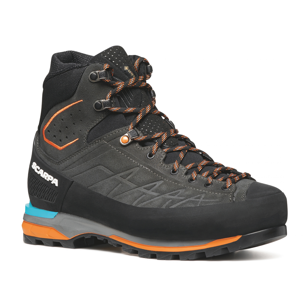 Scarpa Men's Zodiac Tech Gore-Tex Mountaineering Boots Anthracite Tonic Orange 71101-200