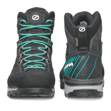 Load image into Gallery viewer, Scarpa Women's Mescalito Trek Gore-Tex Mountaineering Boots (Dark Anthracite/Tropical Green)