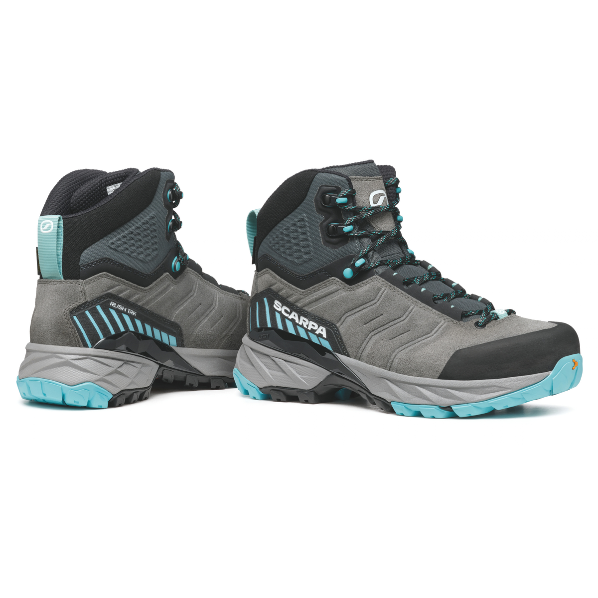 Scarpa Women's Rush TRK Gore-Tex Hillwalking Boots Mid Grey Aqua 63143-202